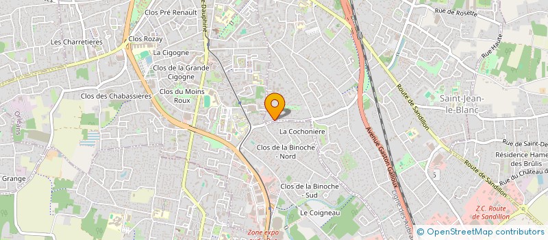 localisation de l'entreprise ENR EEF 18 à SAINT-JEAN-LE-BLANC