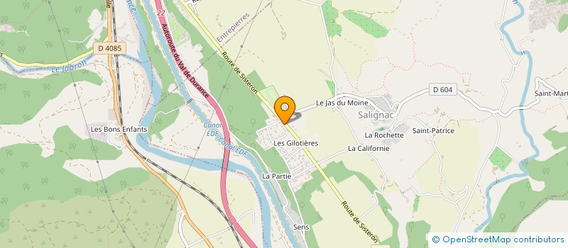localisation de l'entreprise ENR-GRID à SALIGNAC