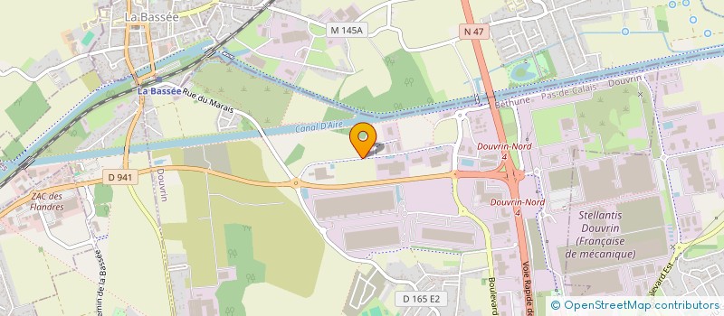 localisation de l'entreprise ENR IMMO  DOUVRIN