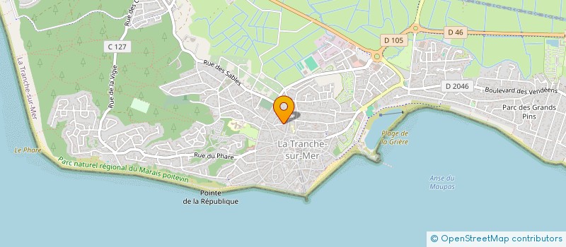 localisation de l'entreprise ENR IMMO à LA TRANCHE-SUR-MER