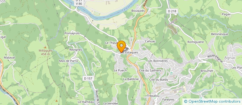 localisation de l'entreprise ENR-JI  DECAZEVILLE