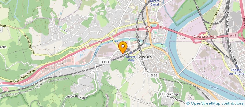 localisation de l'entreprise ENR PLOMBERIE  GIVORS