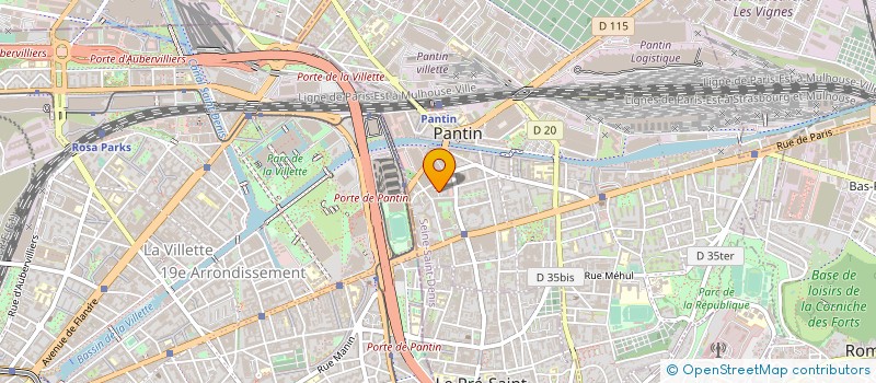 localisation de l'entreprise ENR PRIME à PANTIN