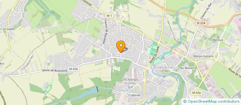 localisation de l'entreprise ENR SOLAR 31  CORNEBARRIEU