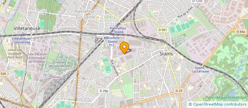 localisation de l'entreprise ENREL à STAINS
