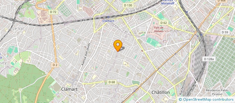 localisation de l'entreprise ENRG92 à CLAMART