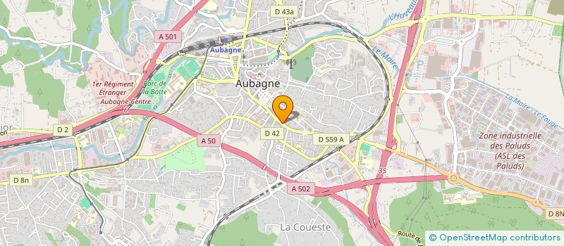 localisation de l'entreprise ENRJ à AUBAGNE