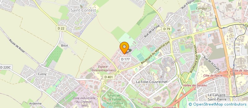 localisation de l'entreprise ENRJ CONSEIL à SAINT-CONTEST