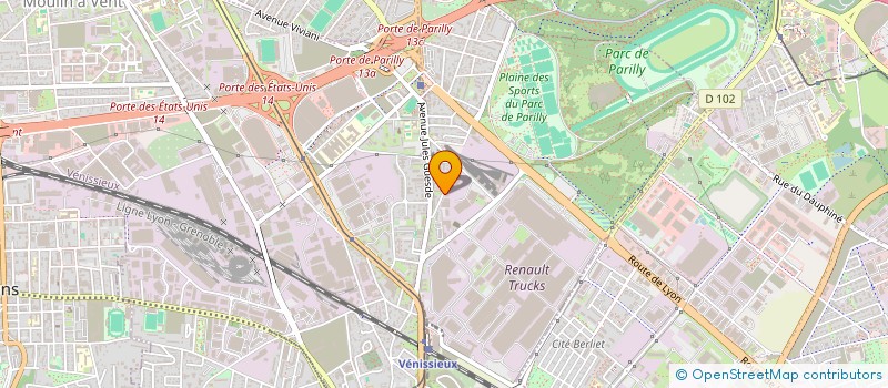 localisation de l'entreprise ENRJ INVEST  VENISSIEUX