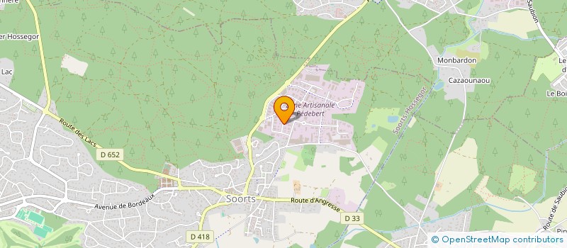 localisation de l'entreprise ENROBE DES LANDES à SOORTS-HOSSEGOR