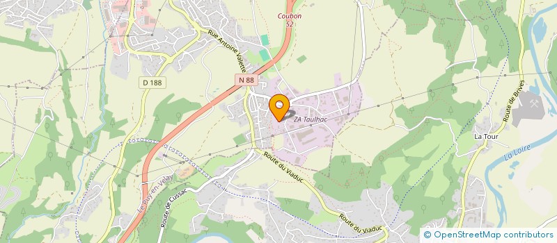 localisation de l'entreprise ENROBE REVETEMENT SOL EL AKKIOUI FRERES à LE PUY-EN-VELAY