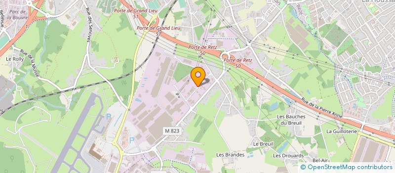 localisation de l'entreprise ENROBES 85 à BOUGUENAIS
