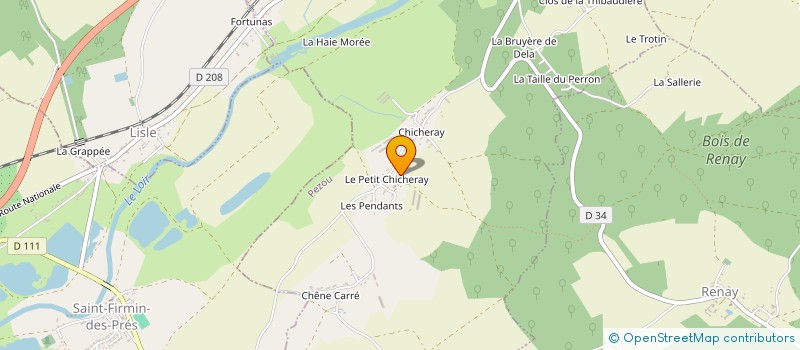 localisation de l'entreprise ENROBES A.C.R.  PEZOU