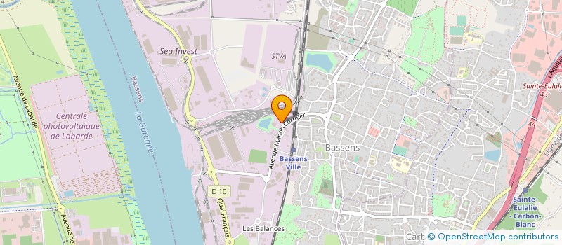localisation de l'entreprise ENROBES DE GIRONDE à BASSENS