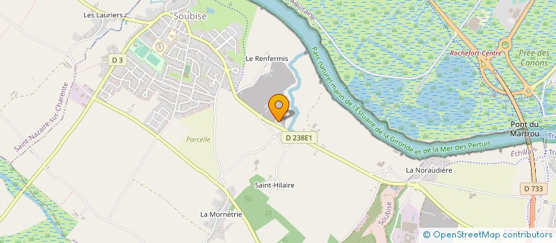 localisation de l'entreprise ENROBES ROCHEFORTAIS à SOUBISE