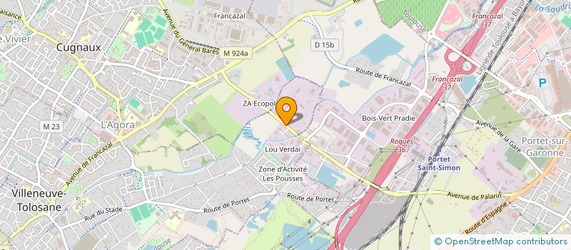 localisation de l'entreprise ENROBES TOULOUSE à VILLENEUVE TOLOSANE