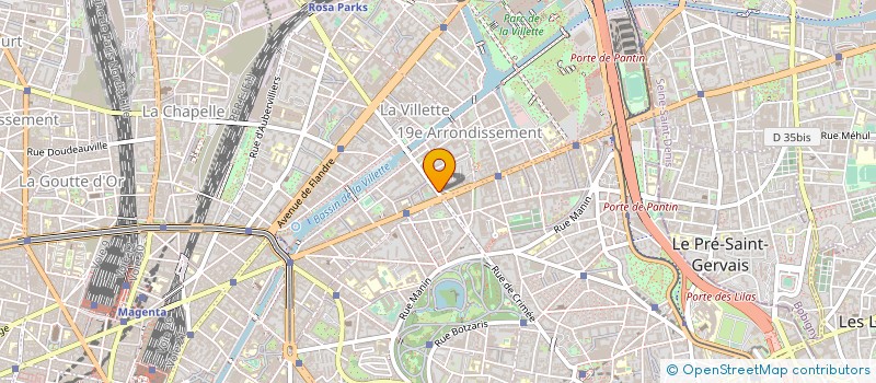 localisation de l'entreprise ENRT à PARIS