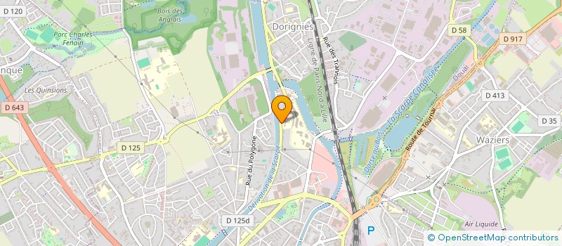 localisation de l'entreprise ENRTEXT  DOUAI