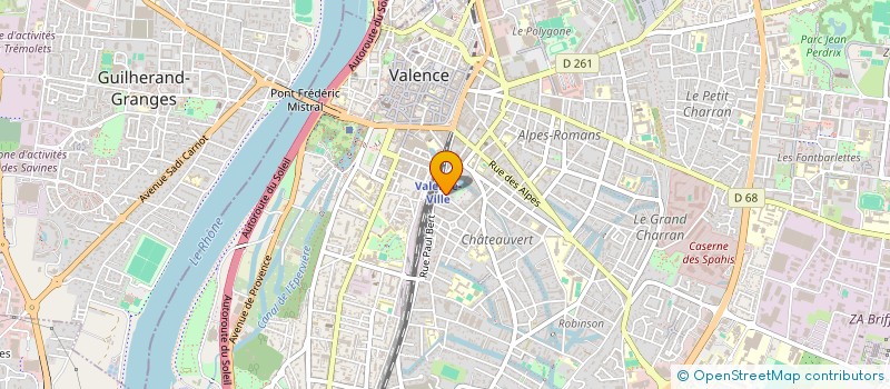 localisation de l'entreprise ENS CATHOLIQUE DIRECTION DIOCESAINE  VALENCE