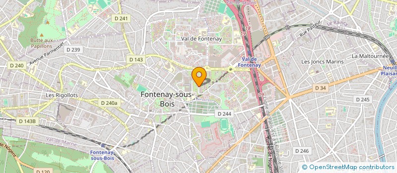localisation de l'entreprise ENS CONSULTING à FONTENAY-SOUS-BOIS