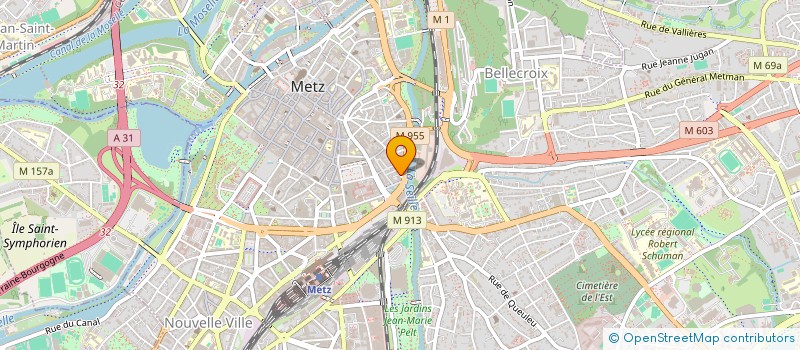 localisation de l'entreprise ENS IMMOBILIER SCHUMANN  METZ