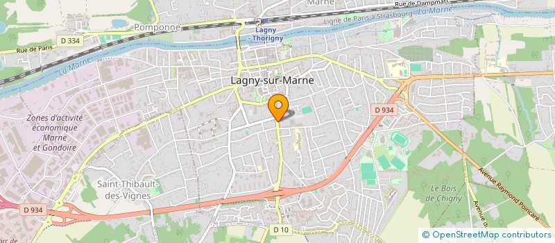 localisation de l'entreprise ENS SCOLAIR ST LAURENT PAIX NOTRE DAME à LAGNY-SUR-MARNE