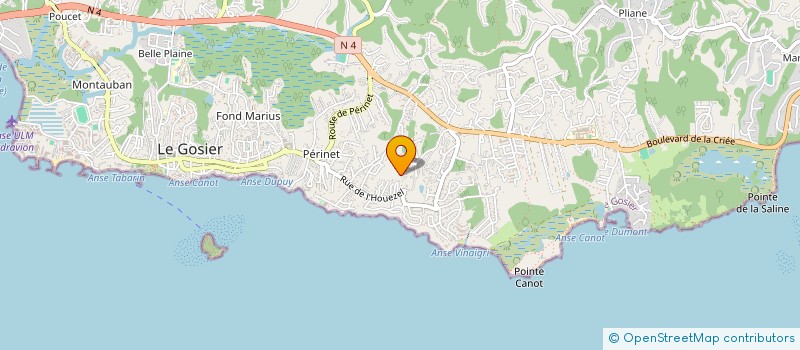 localisation de l'entreprise ENSA  LE GOSIER