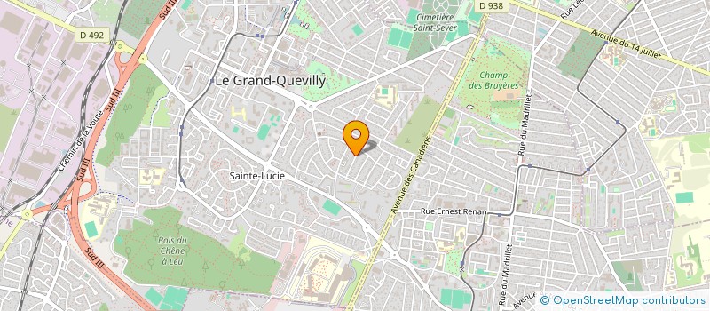 localisation de l'entreprise ENSA TRANSPORT  LE GRAND-QUEVILLY