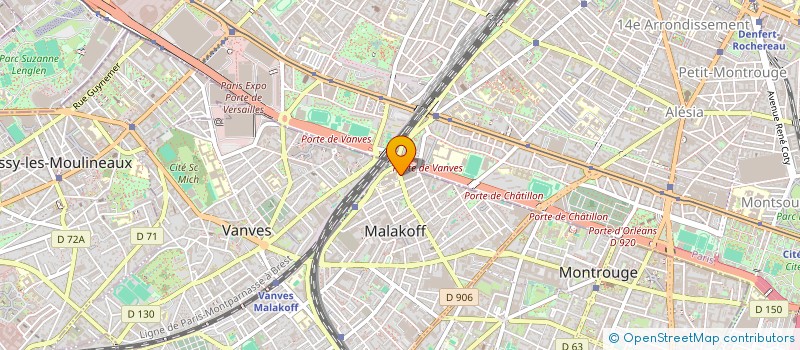 localisation de l'entreprise ENSAE EVENEMENTIEL  MALAKOFF