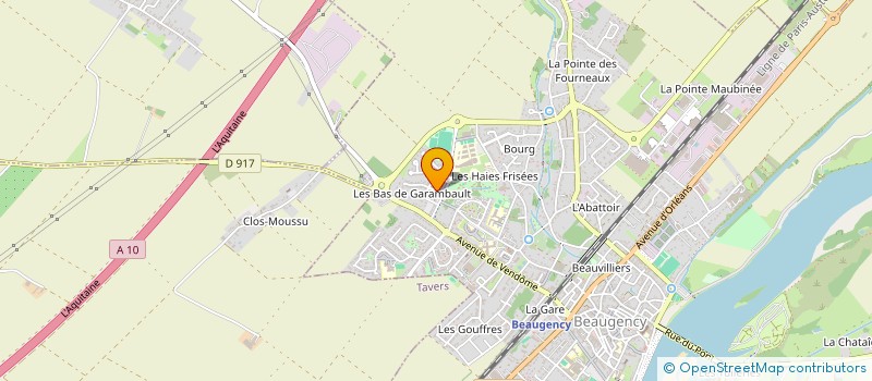 localisation de l'entreprise ENSAMA à BEAUGENCY