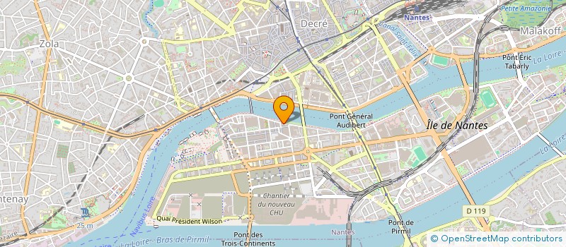 localisation de l'entreprise ENSATELIERS à NANTES