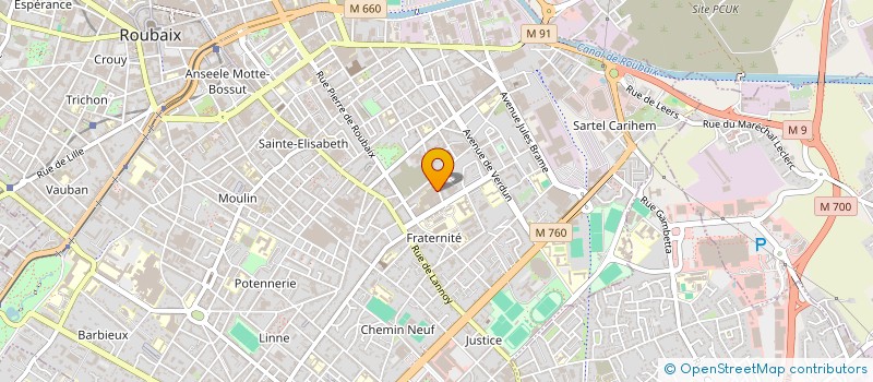 localisation de l'entreprise ENSEIGN'IONS à ROUBAIX