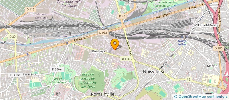 localisation de l'entreprise ENSEIGNE CJ à STAINS