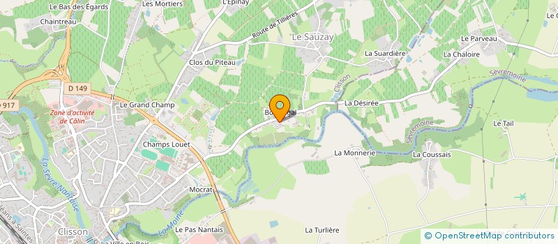 localisation de l'entreprise ENSEIGNE LE PARTICULIER IMMOBILIER  CLISSON