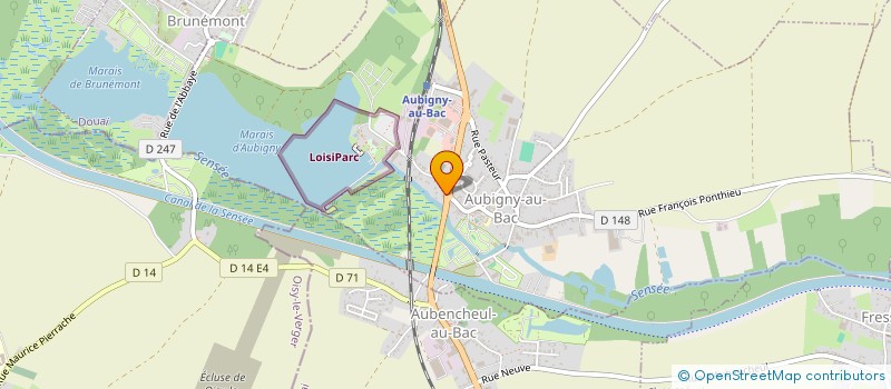 localisation de l'entreprise ENSEIGNE NEON RV à AUBIGNY-AU-BAC