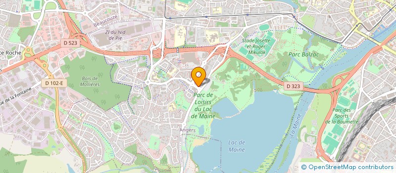 localisation de l'entreprise ENSEIGNE SIGNALETIQUE à ANGERS
