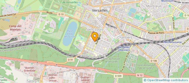 localisation de l'entreprise ENSEIGNEMENT CATHOLIQUE à VERSAILLES