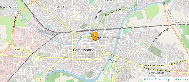 localisation de l'entreprise ENSEIGNEMENT CATHOLIQUE DIOCES à CARCASSONNE