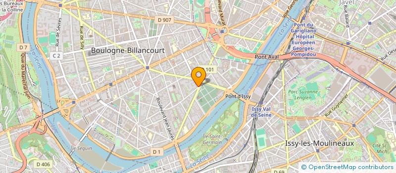 localisation de l'entreprise ENSEIGNEMENT DE LA CONDUITE ET DE LA SECURITE ROUTIERE à BOULOGNE-BILLANCOURT