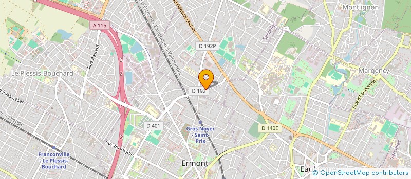 localisation de l'entreprise ENSEIGNEMENT DECOUVERTE RECHERCHE ART à SAINT-PRIX