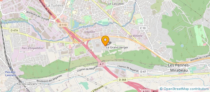 localisation de l'entreprise ENSEIGNEMENT ET FORMATION A LA CONDUITE à LES PENNES MIRABEAU