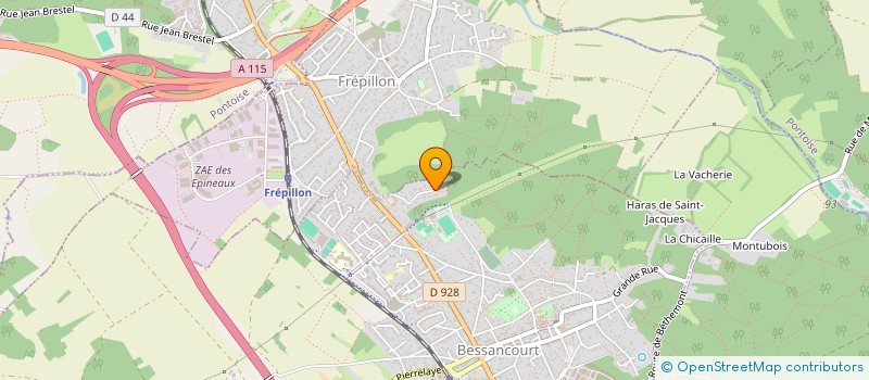 localisation de l'entreprise ENSEIGNEMENT NEW SCHOOL  BESSANCOURT