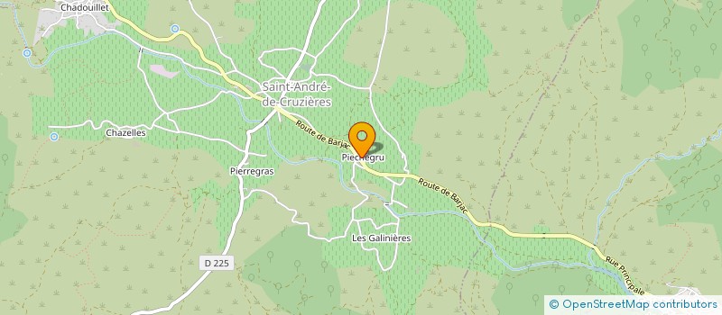 localisation de l'entreprise ENSEIGNEMENT TECHNIQUE  SAINT-ANDRE-DE-CRUZIERES