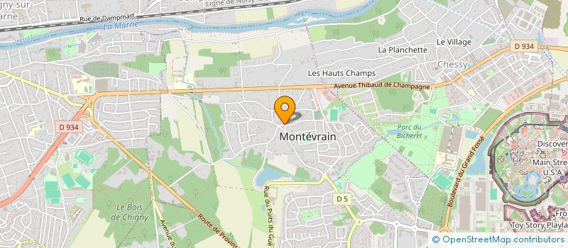 localisation de l'entreprise ENSEIGNER AVEC LES INTELLIGENCES MULTIPLES, DEVELOPPER, DIVERSIFIER, DIFFERENCIER  MONTEVRAIN