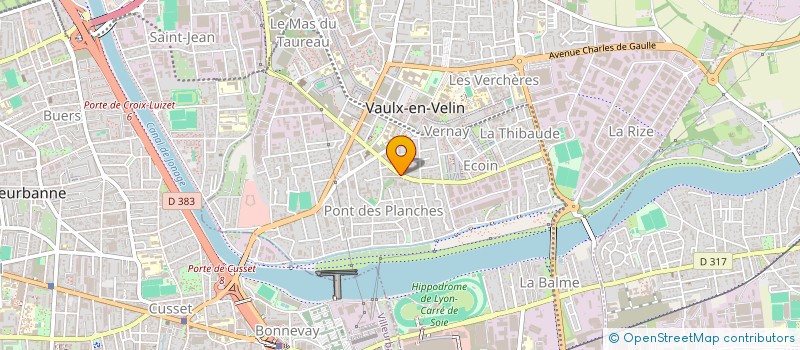 localisation de l'entreprise ENSEIGNES CURIAL à VAULX-EN-VELIN