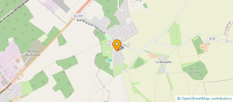 localisation de l'entreprise ENSEIGNES D'EN FRANCE à LE SUBDRAY