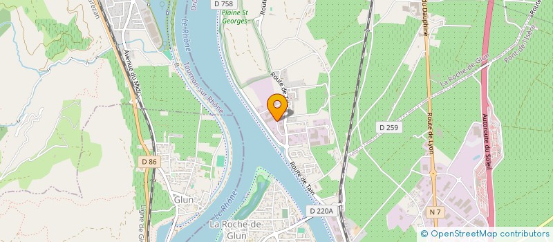localisation de l'entreprise ENSEIGNES DU RHONE  LA ROCHE-DE-GLUN