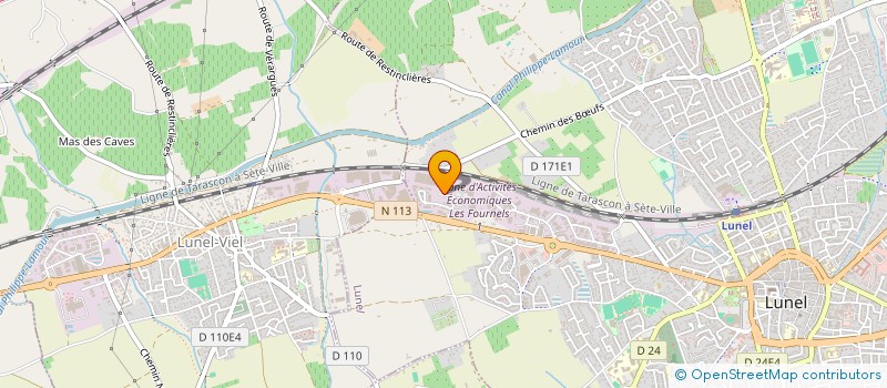 localisation de l'entreprise ENSEIGNES DU SUD à LUNEL