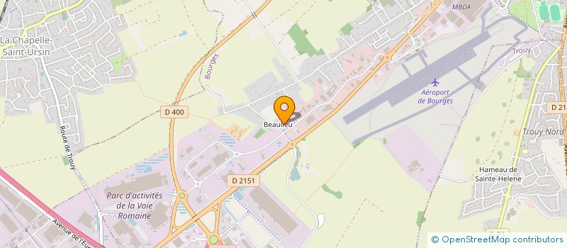 localisation de l'entreprise ENSEIGNES EQUY SARL à BOURGES
