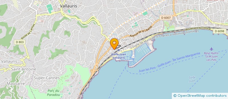 localisation de l'entreprise ENSEIGNES GRISTI à VALLAURIS